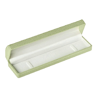 Leatherette Bracelet Box with Gold Accent and White Interior