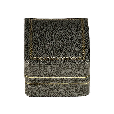 Leatherette Universal Box with Gold Accent and White Interior