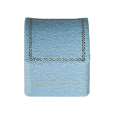 Leatherette Universal Box with Gold Accent and White Interior