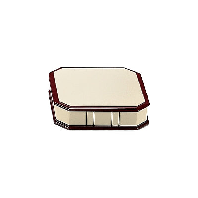 Leatherette and Rosewood Jewelry Pedestal Display