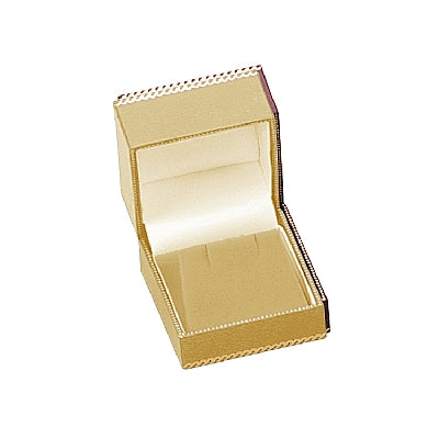 Leatherette Single Earring Box with Matching Insert and White Window