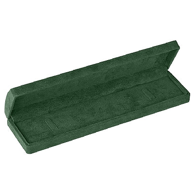 Suede Bracelet Box with Domed Lids and Matching Interior