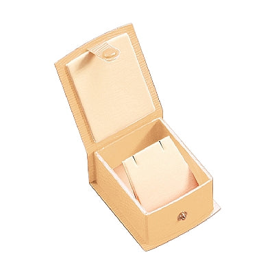 Textured Leatherette Single Earring Box