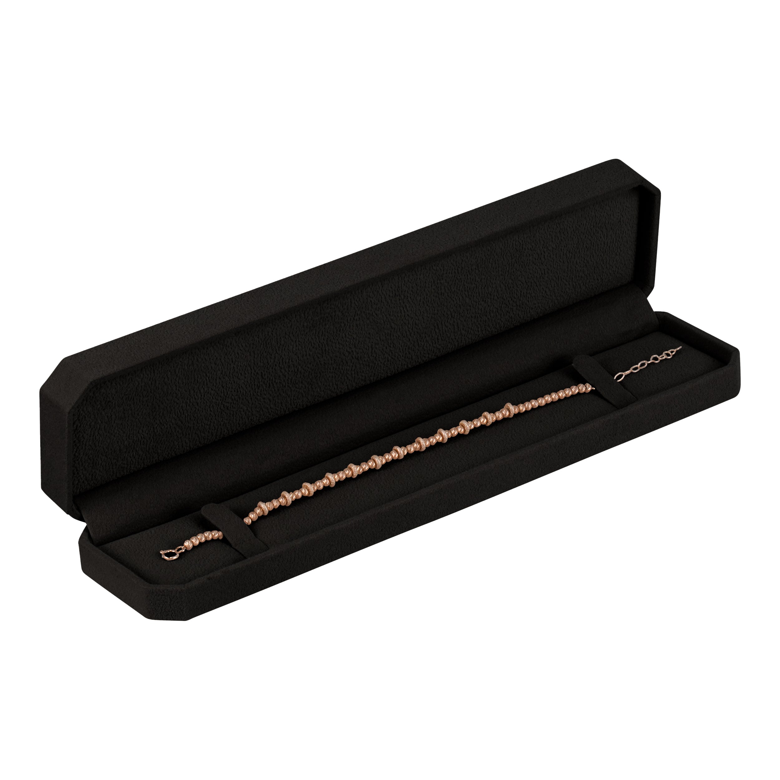 Bracelet Box Wrapped and Lined with Rich Nova Suede