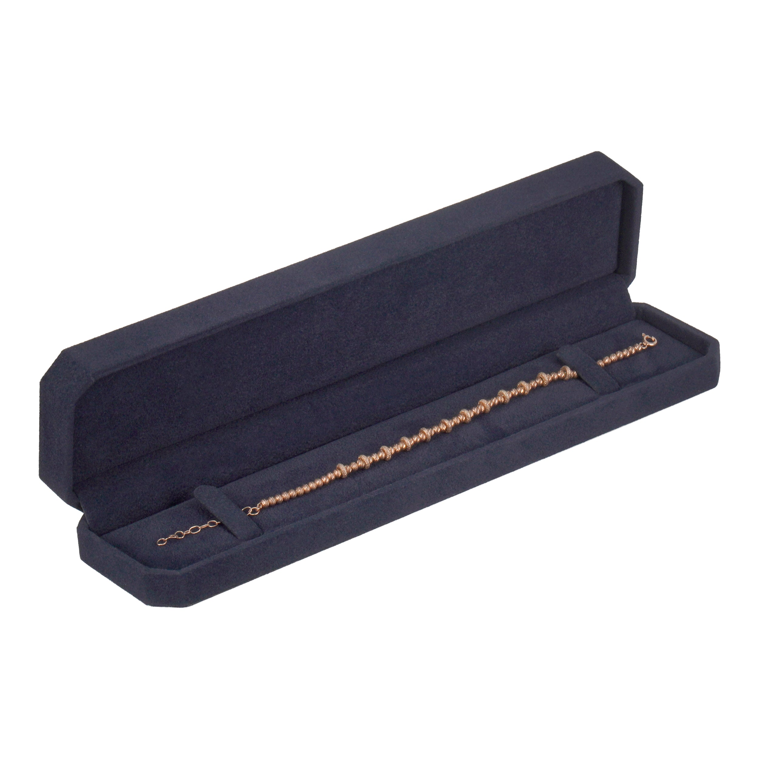Bracelet Box Wrapped and Lined with Rich Nova Suede