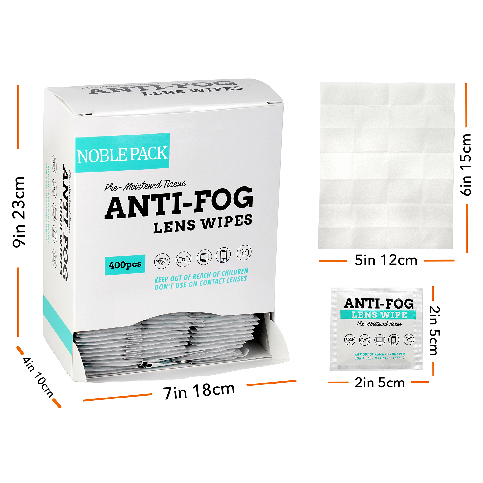 Anti Fog Lens Wipes