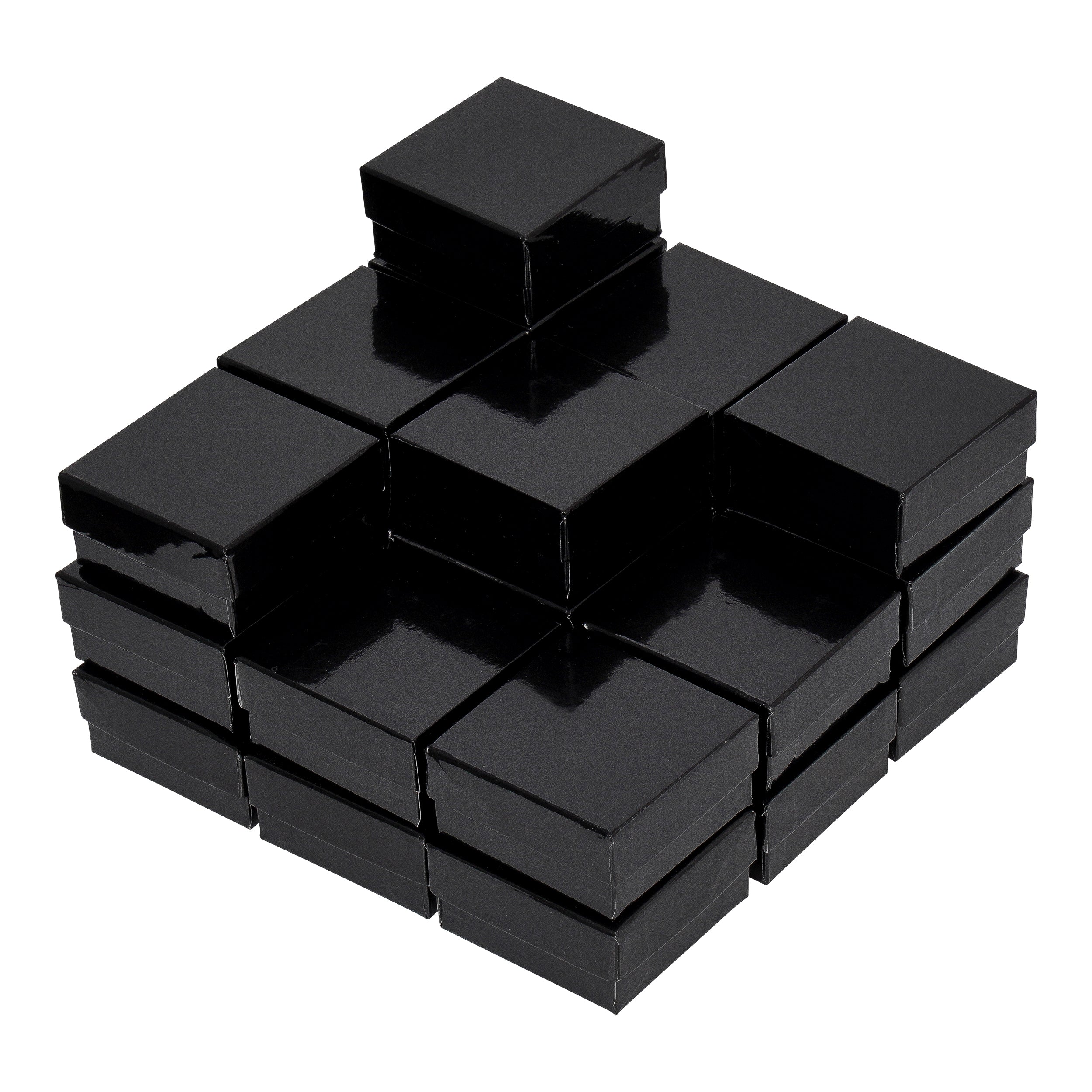Black Gloss Cotton Filled Cardboard Boxes