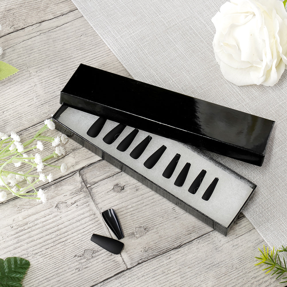 Black Gloss Cotton Filled Cardboard Boxes