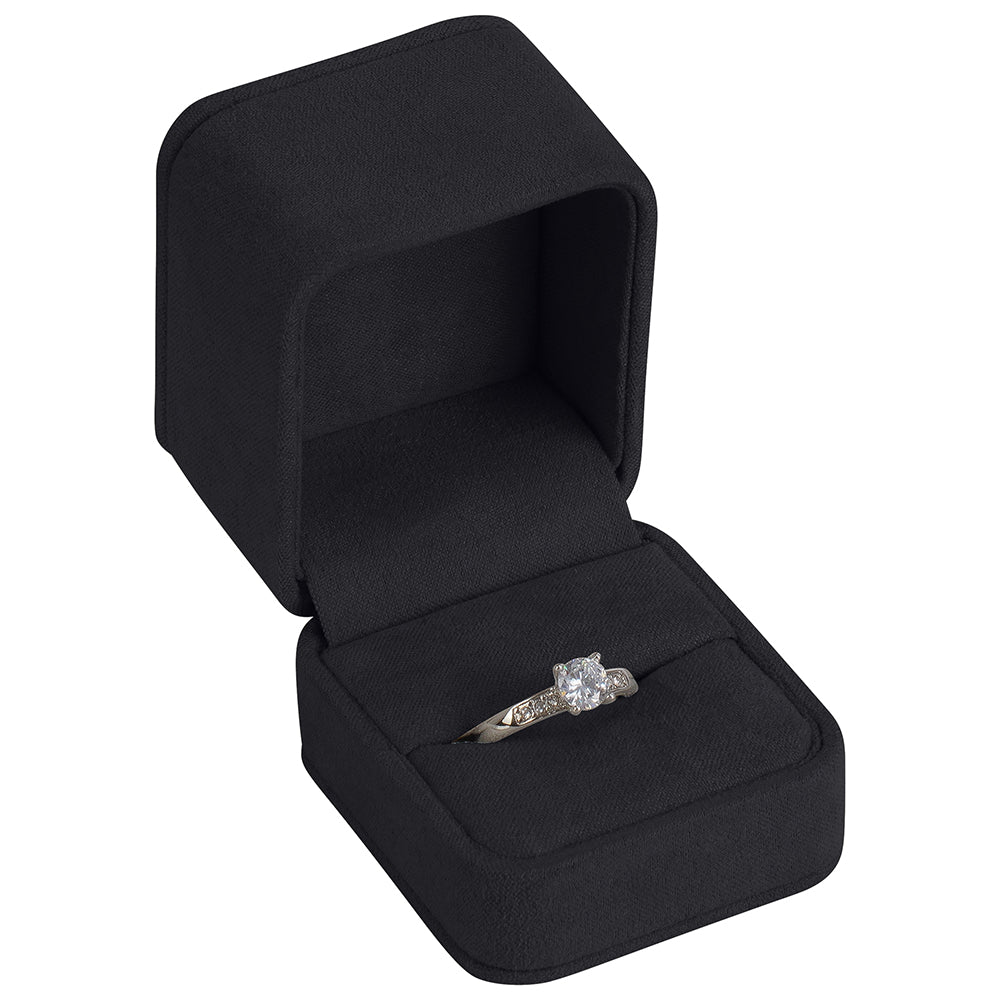 Squircle Suede Single Ring Box