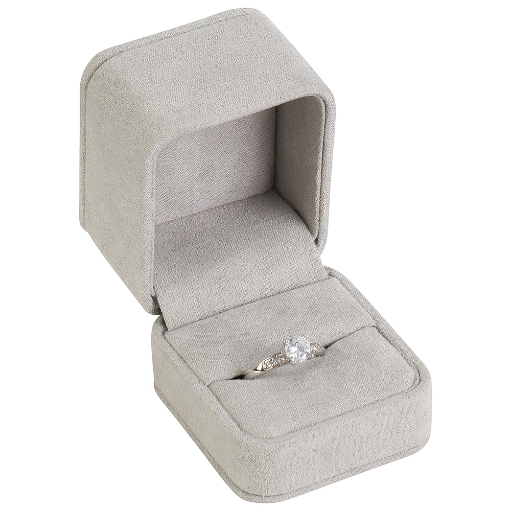 Squircle Suede Single Ring Box