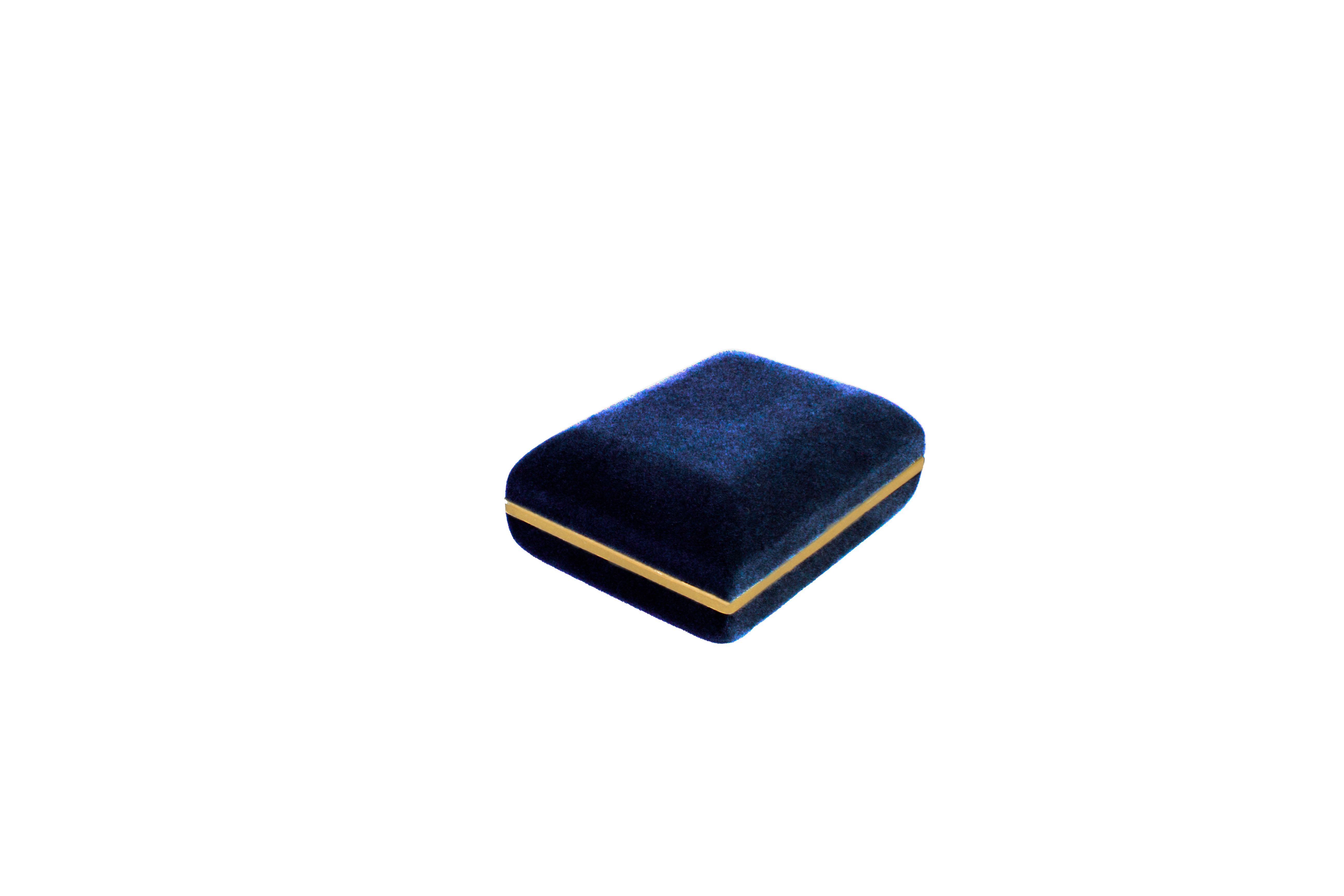 Velvet Large Earring Box with Gold Rims and Matching Insert