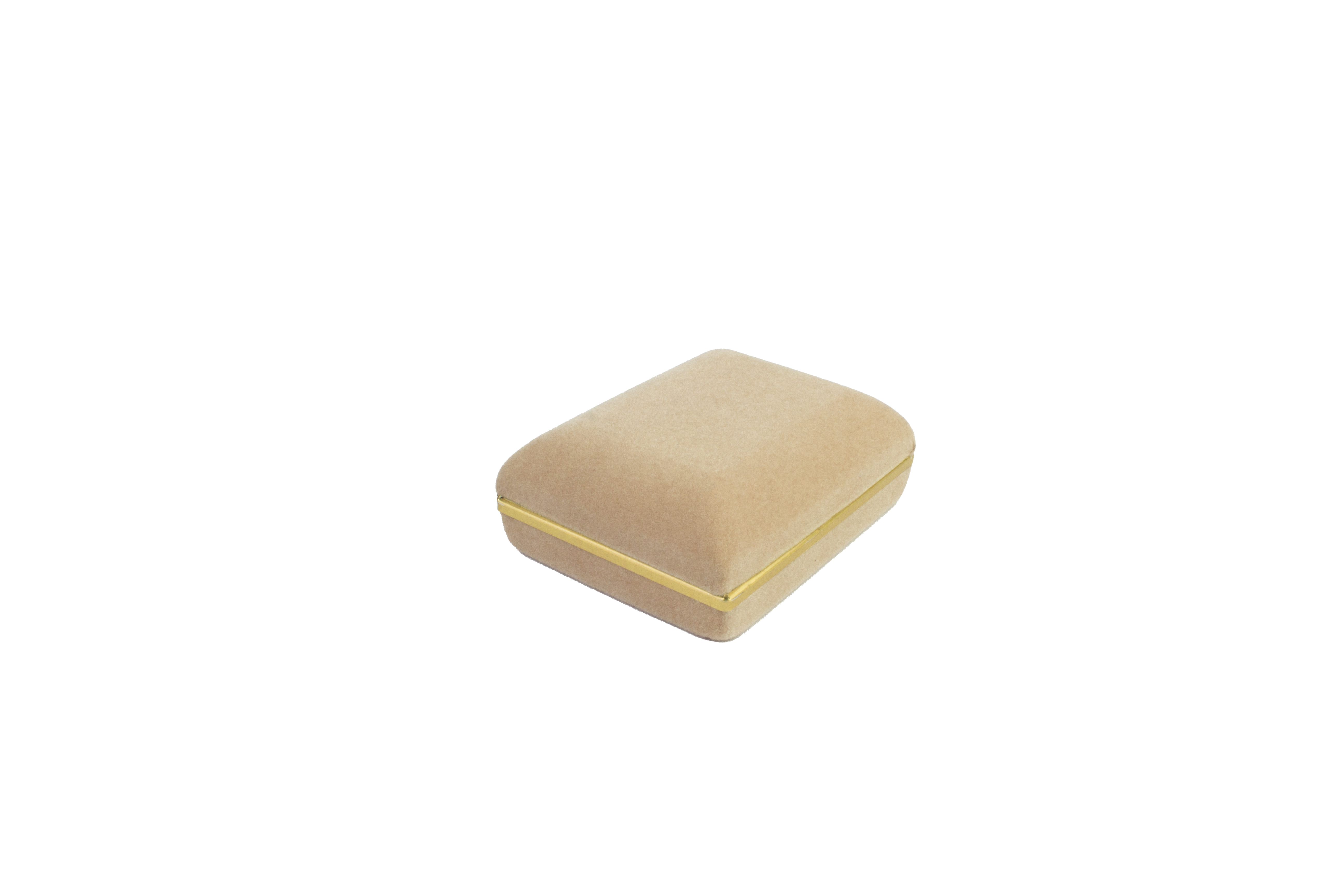 Velvet Large Earring Box with Gold Rims and Matching Insert