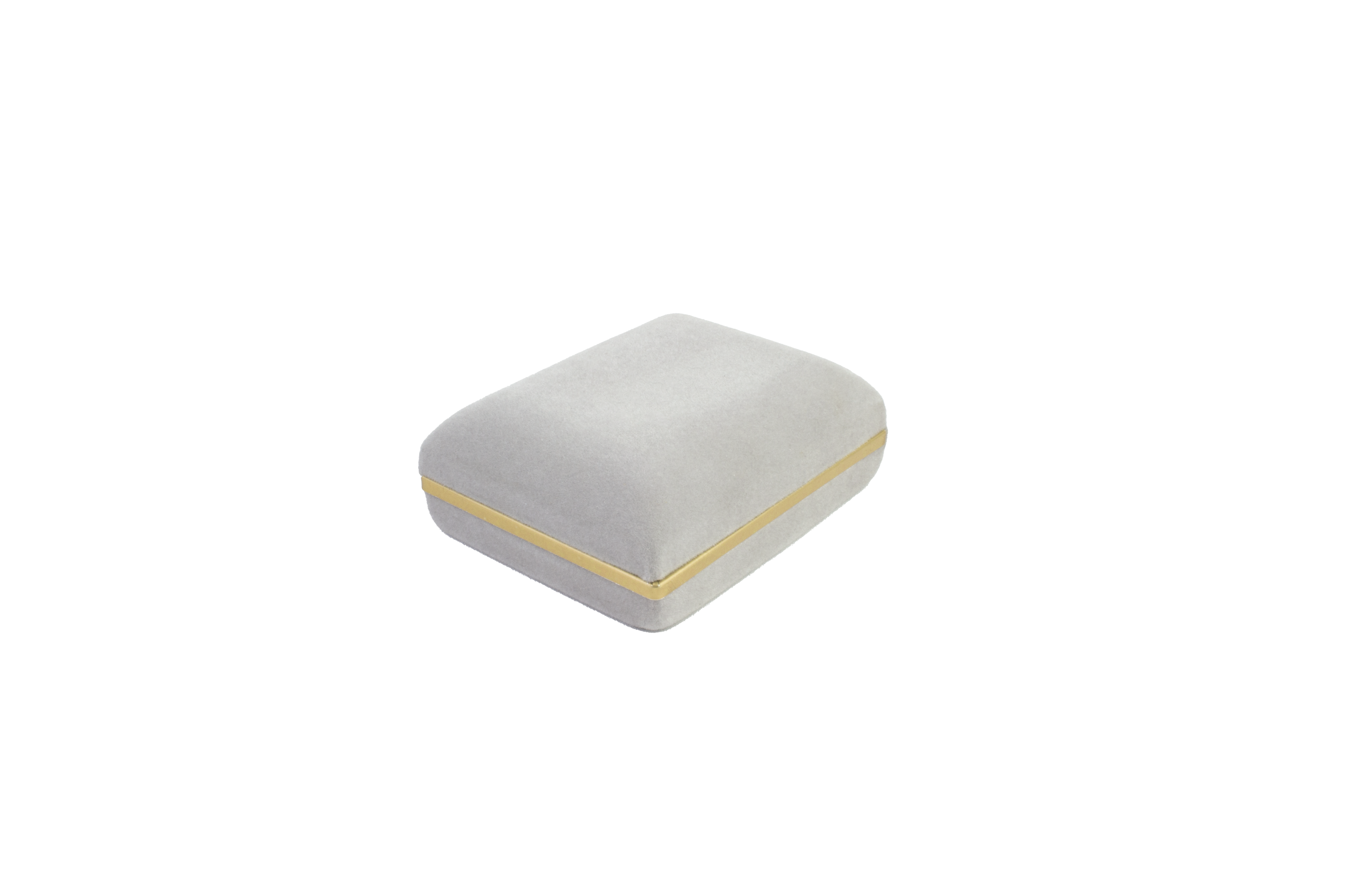 Velvet Large Earring Box with Gold Rims and Matching Insert