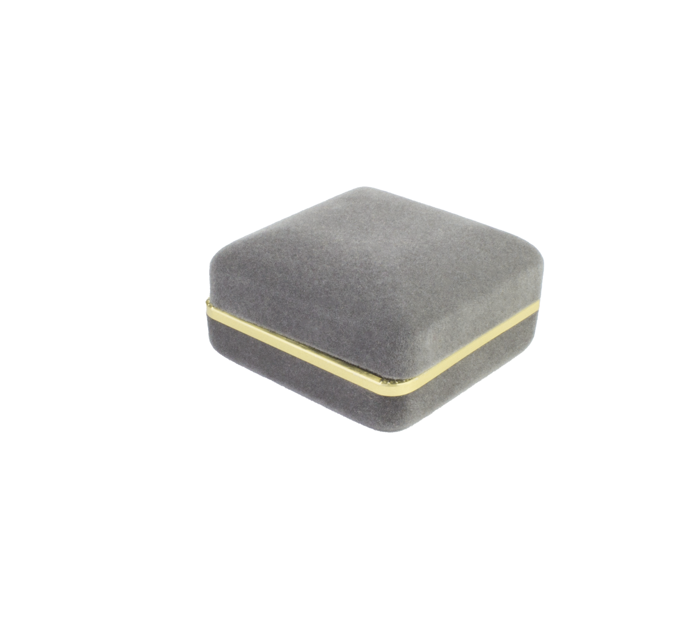 Velvet Tie Clip Box with Gold Rims and Matching Insert
