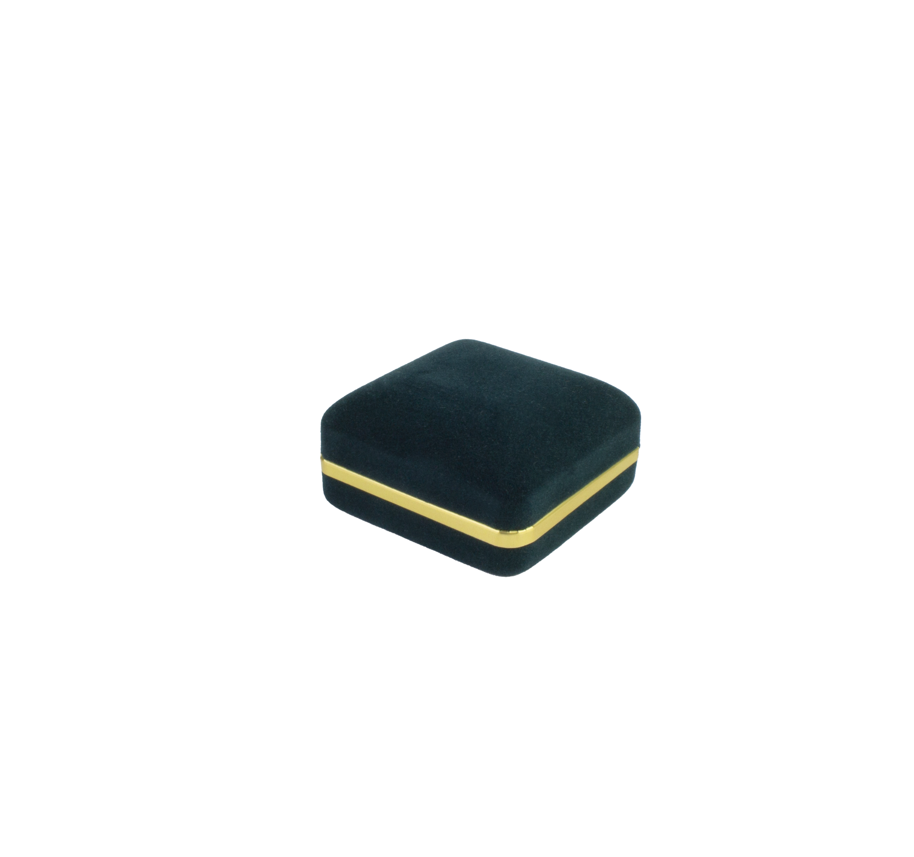 Velvet Tie Clip Box with Gold Rims and Matching Insert
