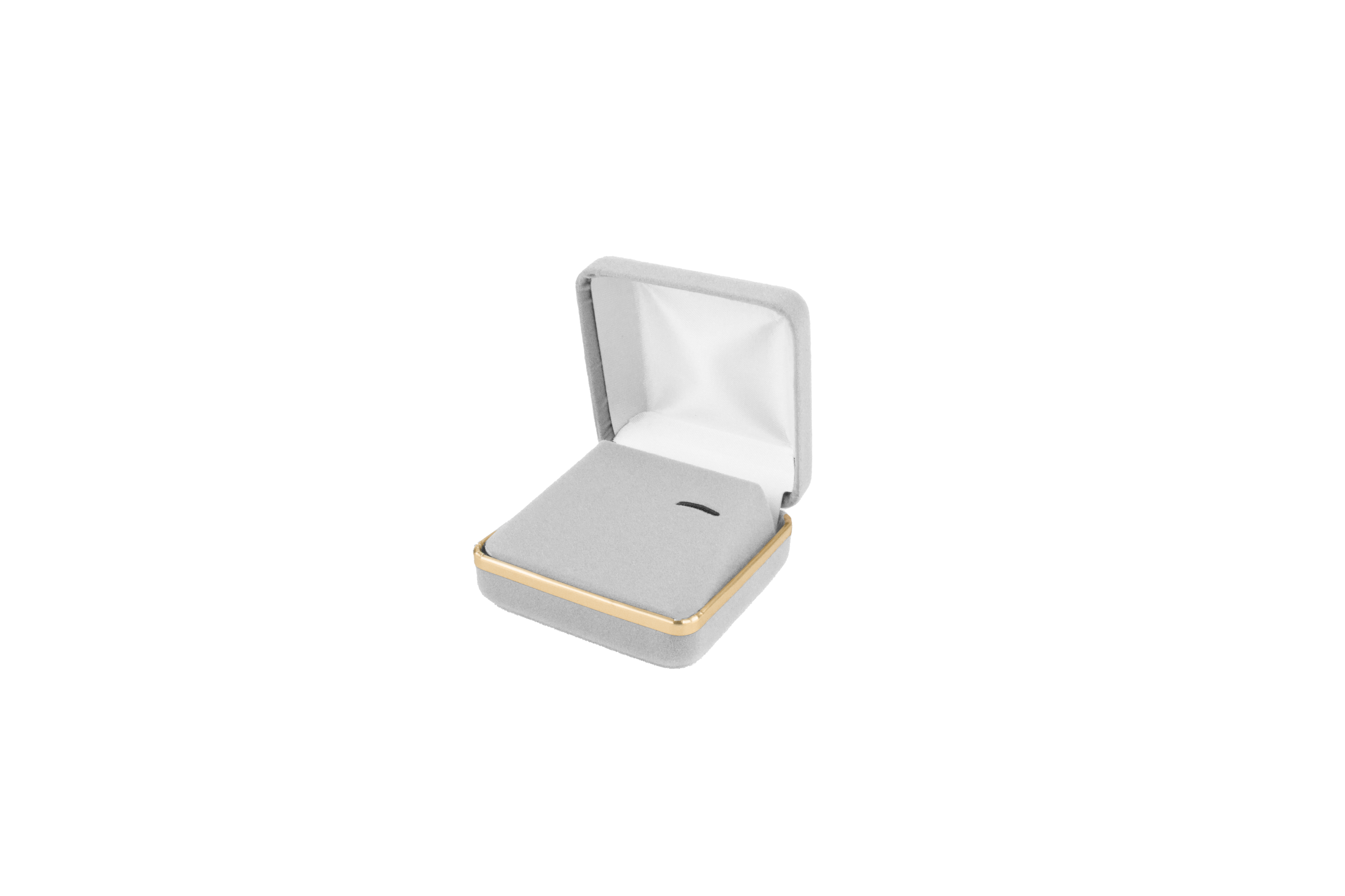 Velvet Tie Clip Box with Gold Rims and Matching Insert