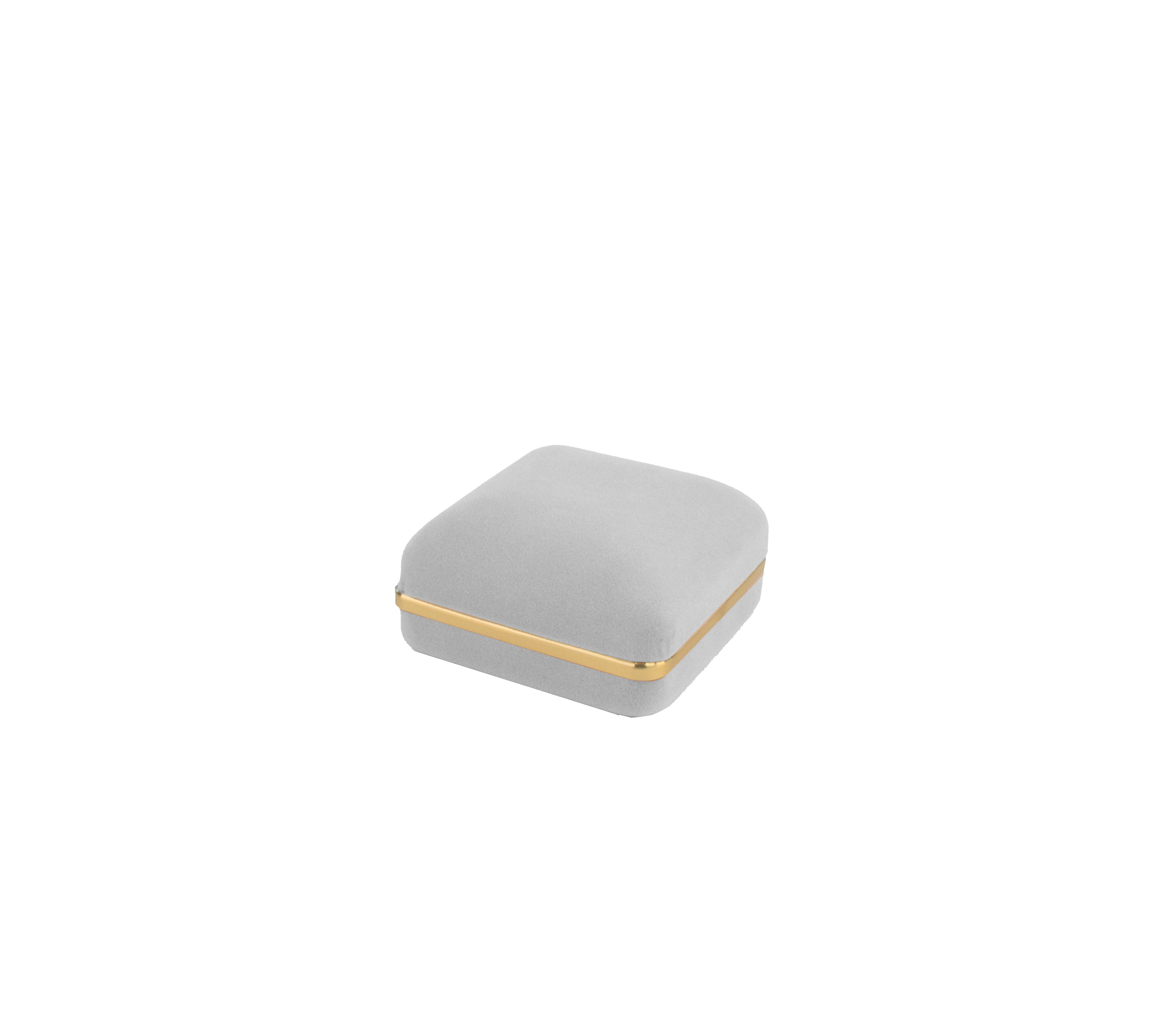 Velvet Tie Clip Box with Gold Rims and Matching Insert
