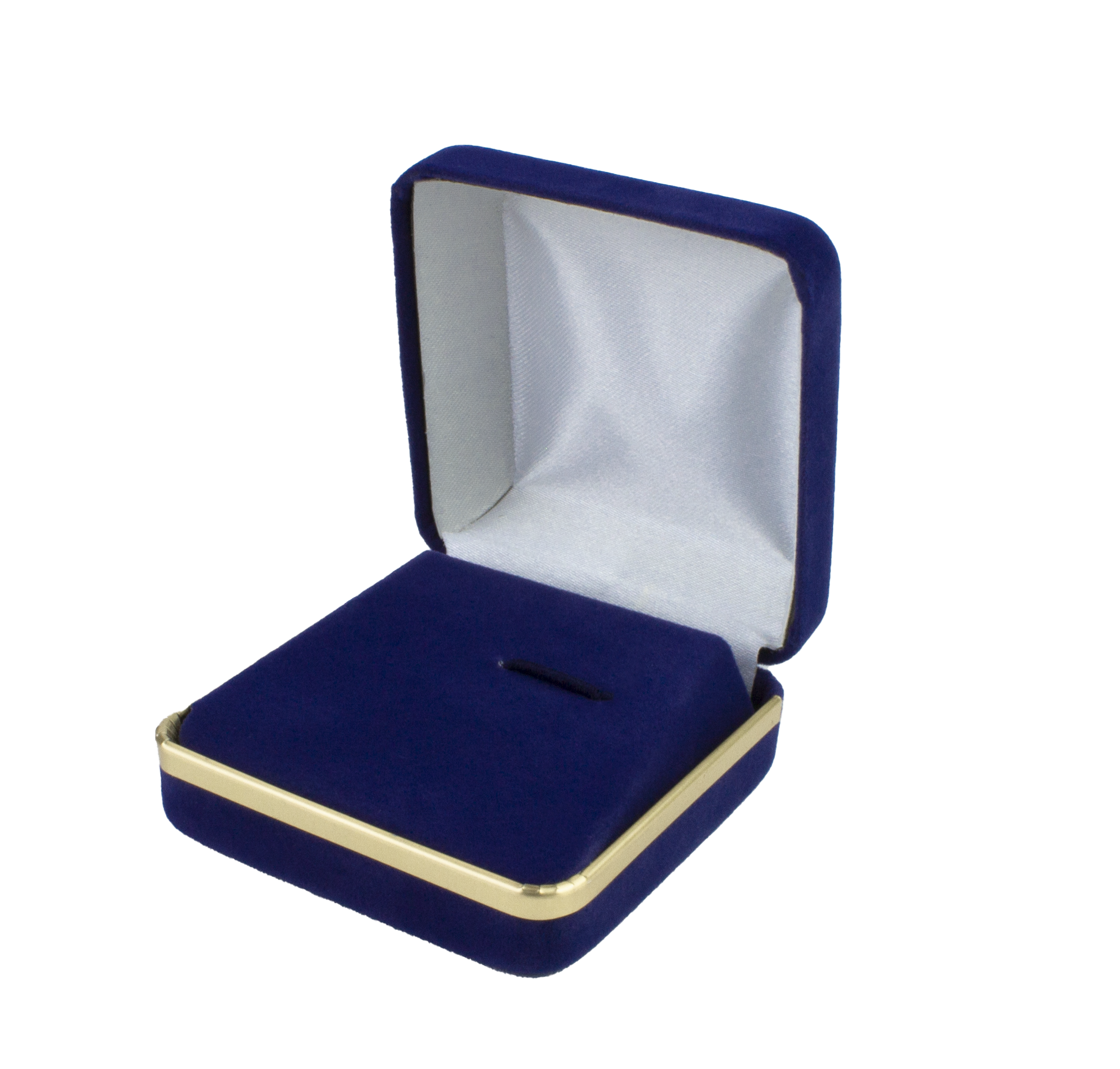 Velvet Tie Clip Box with Gold Rims and Matching Insert
