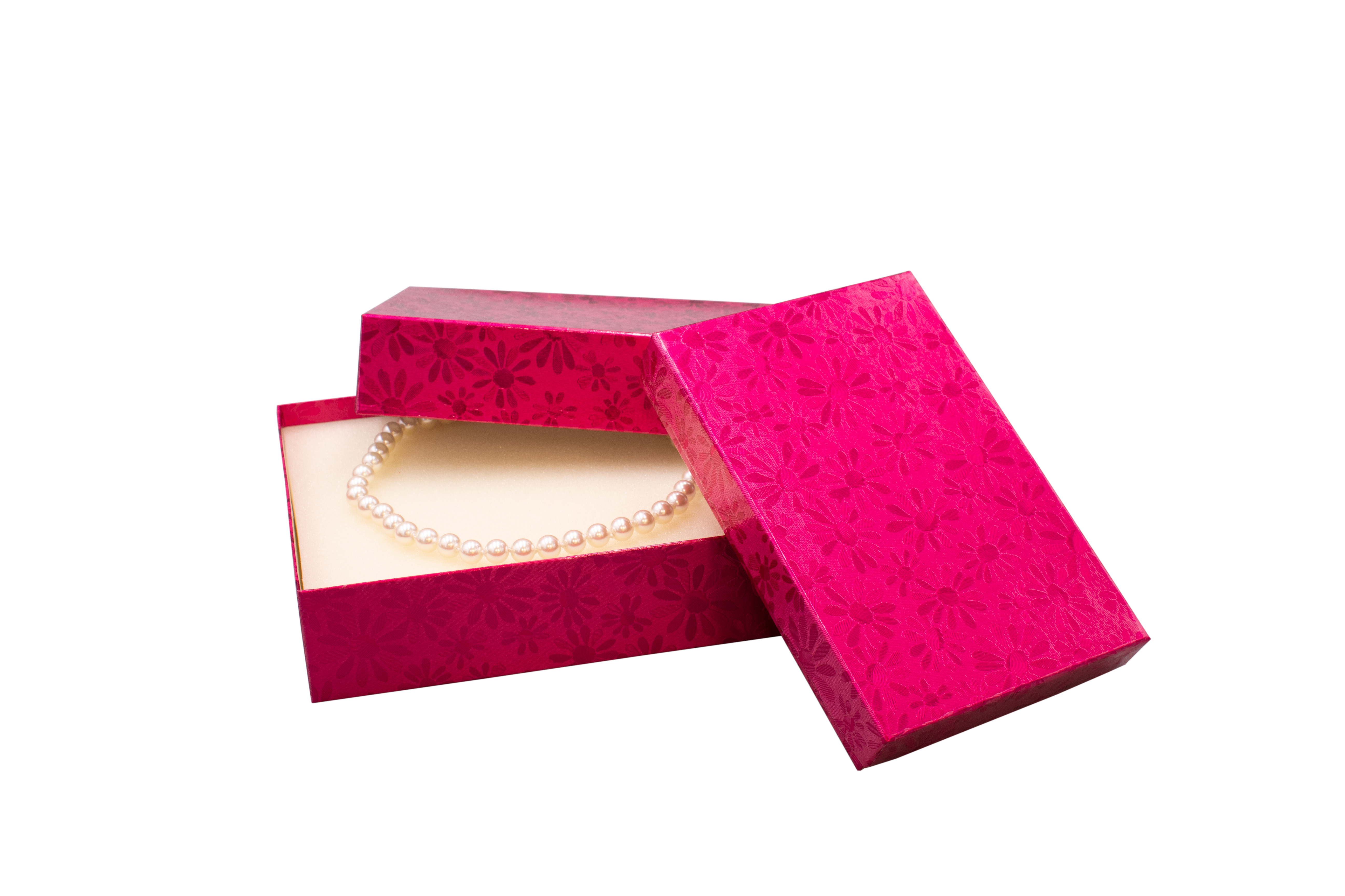 Foam Filled Cardboard Boxes - Floral Manilla
