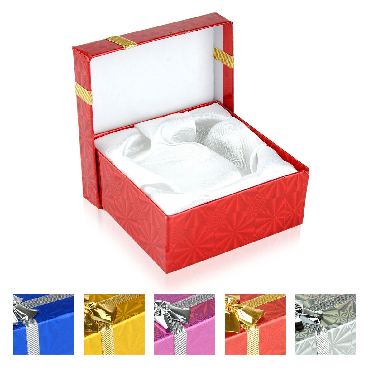 Hologram Assorted Two-Piece Box with Rose Accent Bow