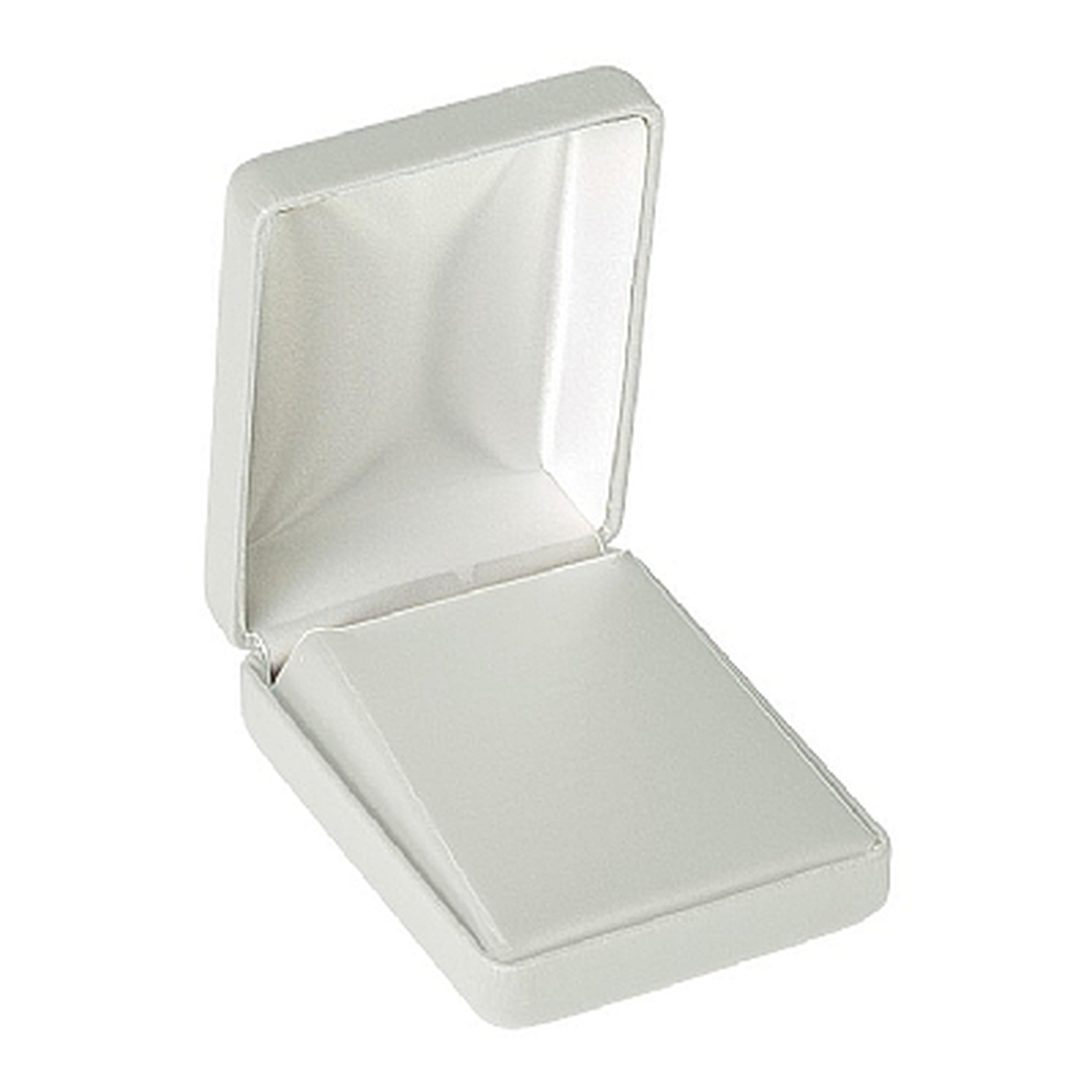 Leatherette Large Pendant Box with Matching Leather Feel Inserts