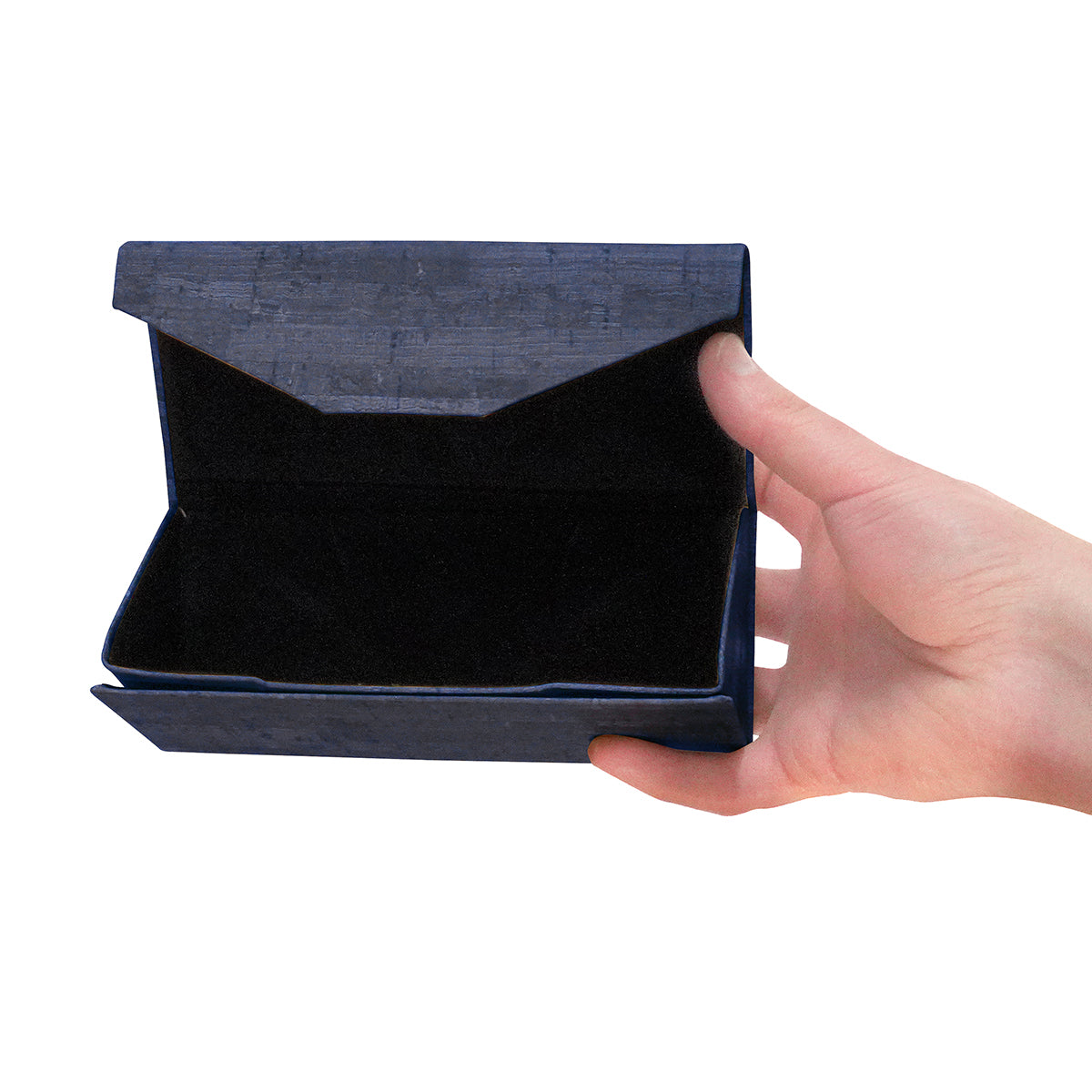 Foldable Triangular Case with Cork Texture