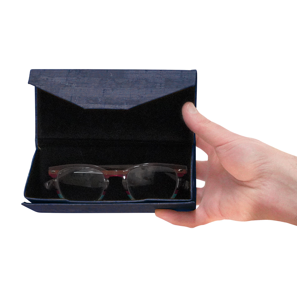 Foldable Triangular Case with Cork Texture