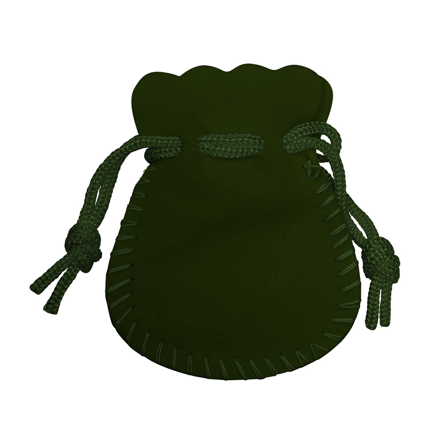 Round Suedine Pouch