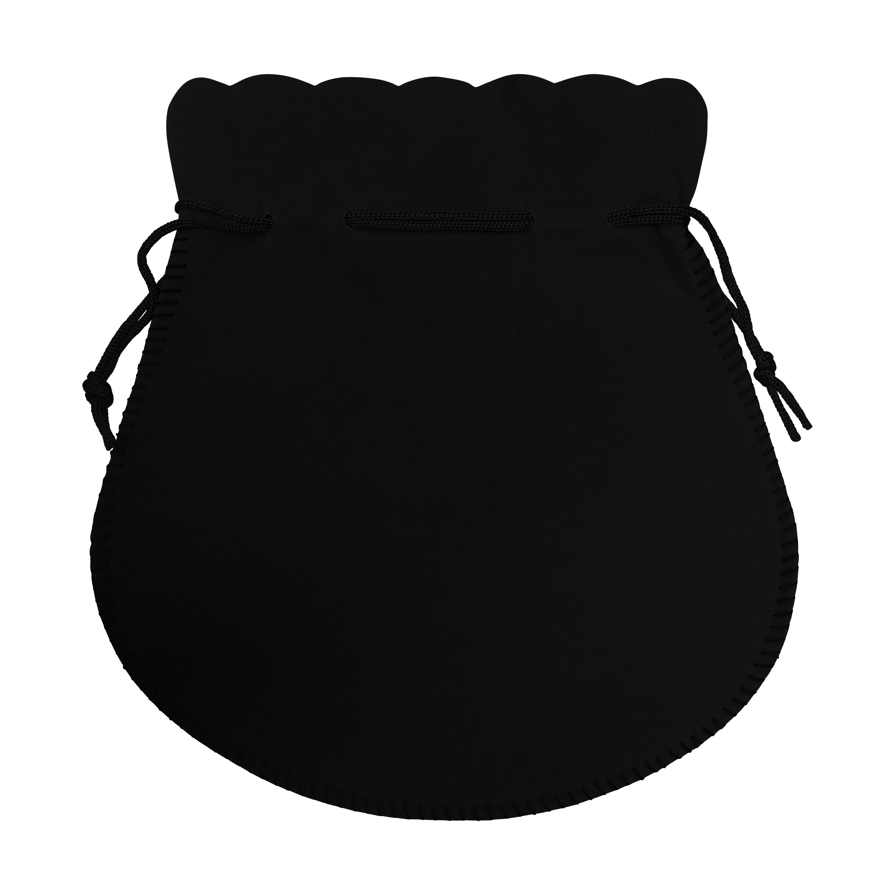 Round Suedine Pouch