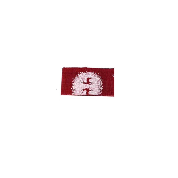 Snowflakes and Reindeer Printed Woven Ribbon