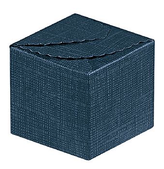 Navy Blue Linen Confection Boxes
