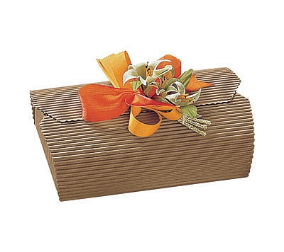 Natural Ribbed Confection Boxes