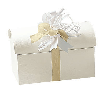 White Linen Confection Boxes