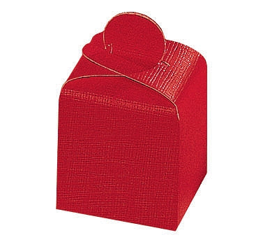 Red Linen Confection Boxes