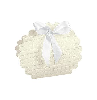 White Quilted Embossed Confection Boxes
