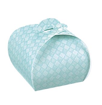 Blue and White Checked Confection Boxes