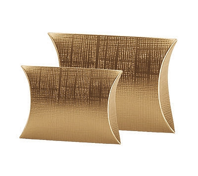 Gold Linen Confection Boxes