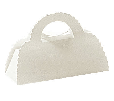 White Linen Confection Boxes