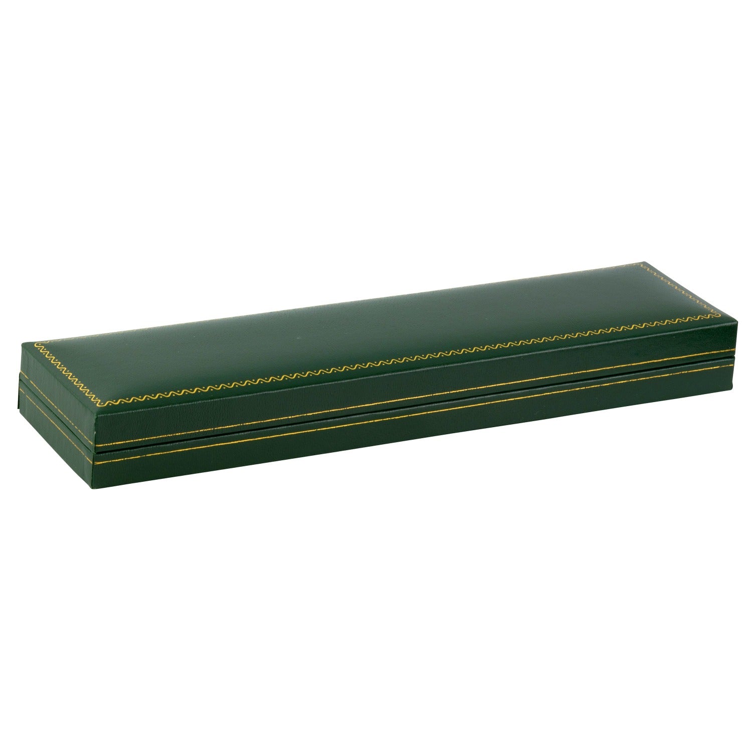 Paper Covered Bracelet Box with Gold Accent