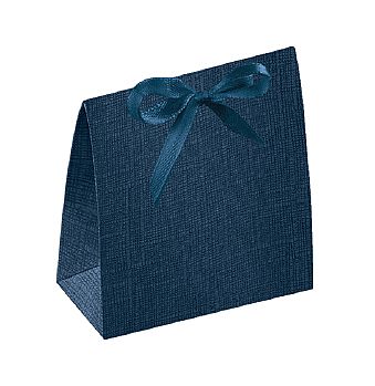 Navy Blue Linen Confection Boxes