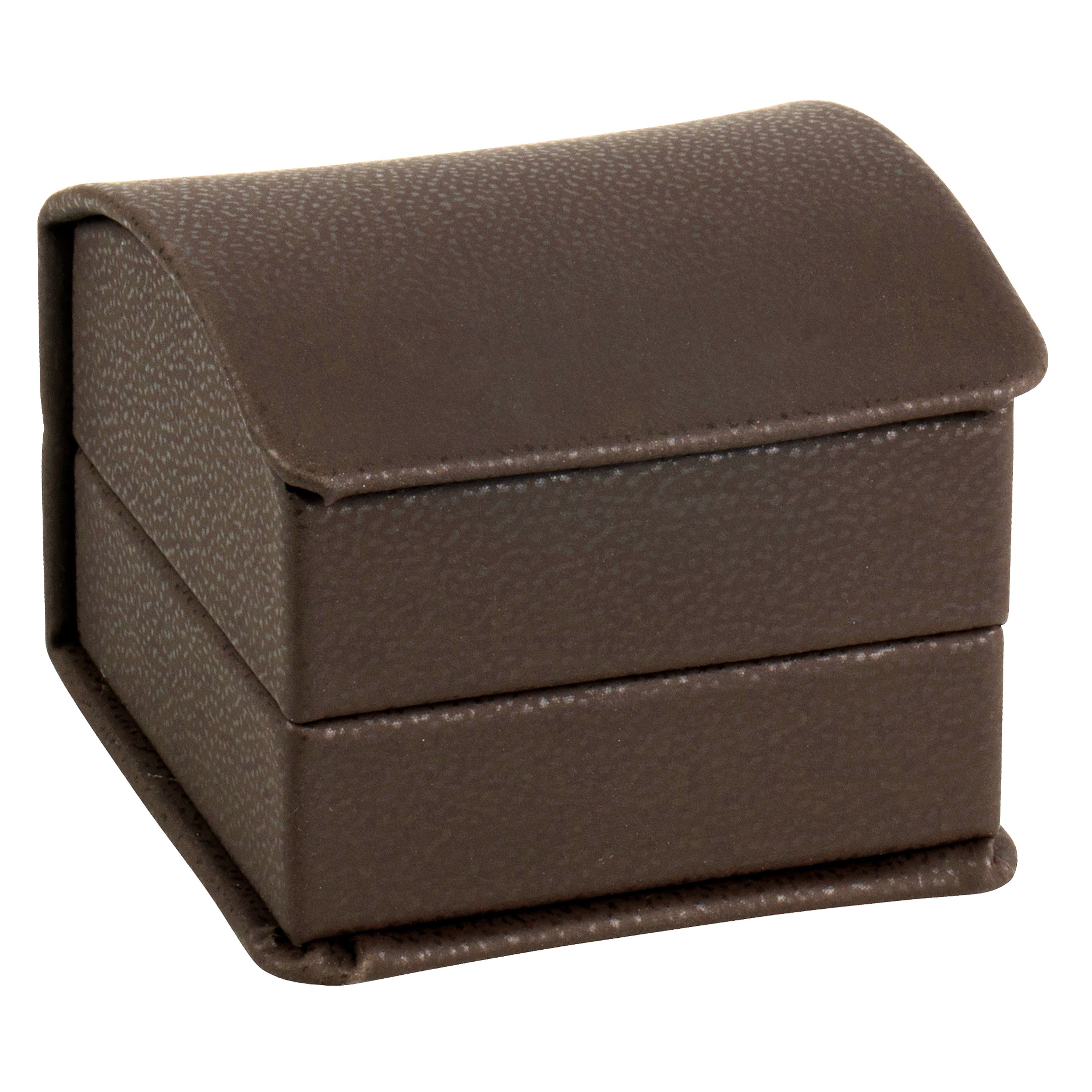 Leatherette Single Earring Box Leatherette Interior with Ribboned Packer