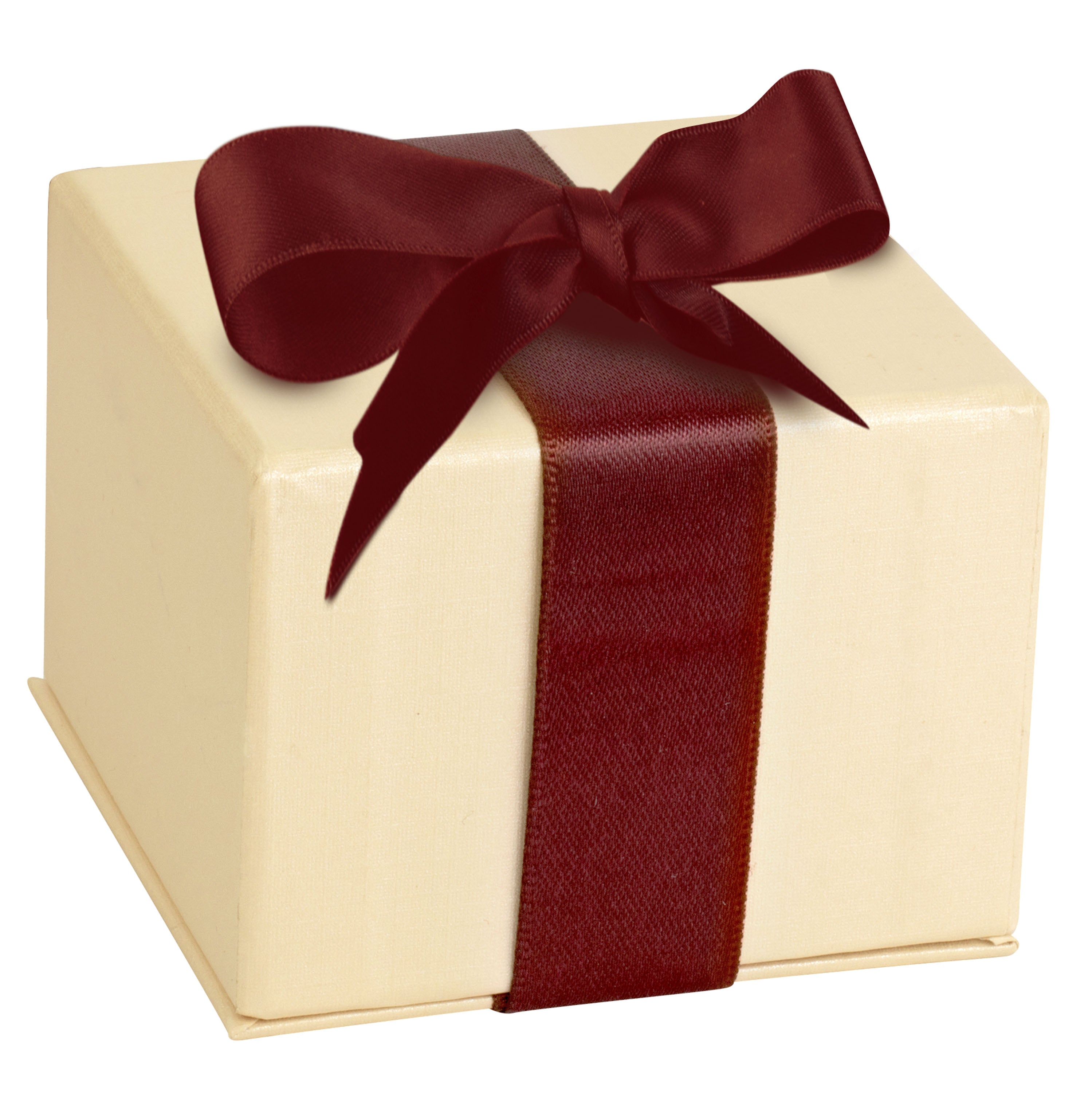 Leatherette Single Earring Box Leatherette Interior with Ribboned Packer