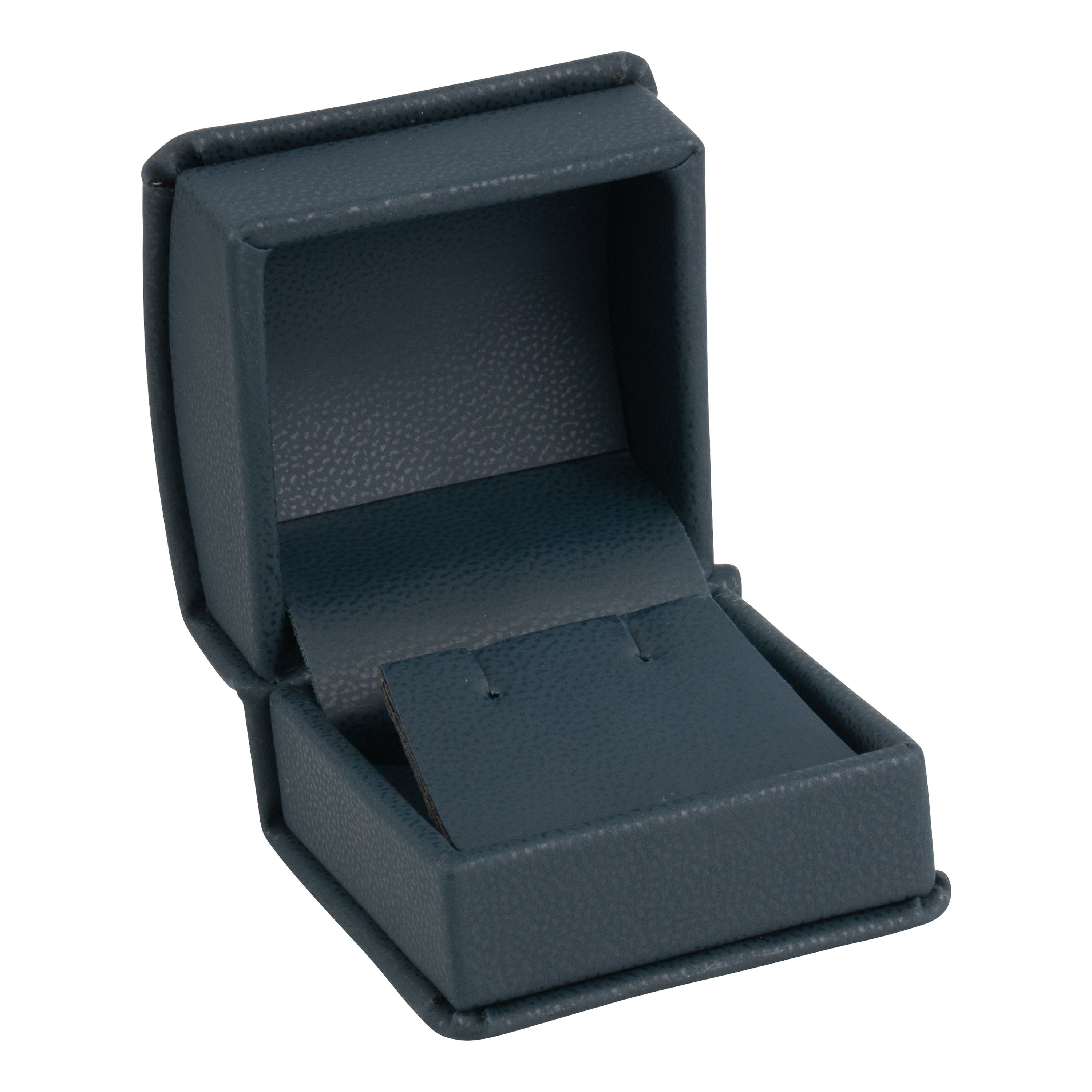 Leatherette Single Earring Box Leatherette Interior with Ribboned Packer