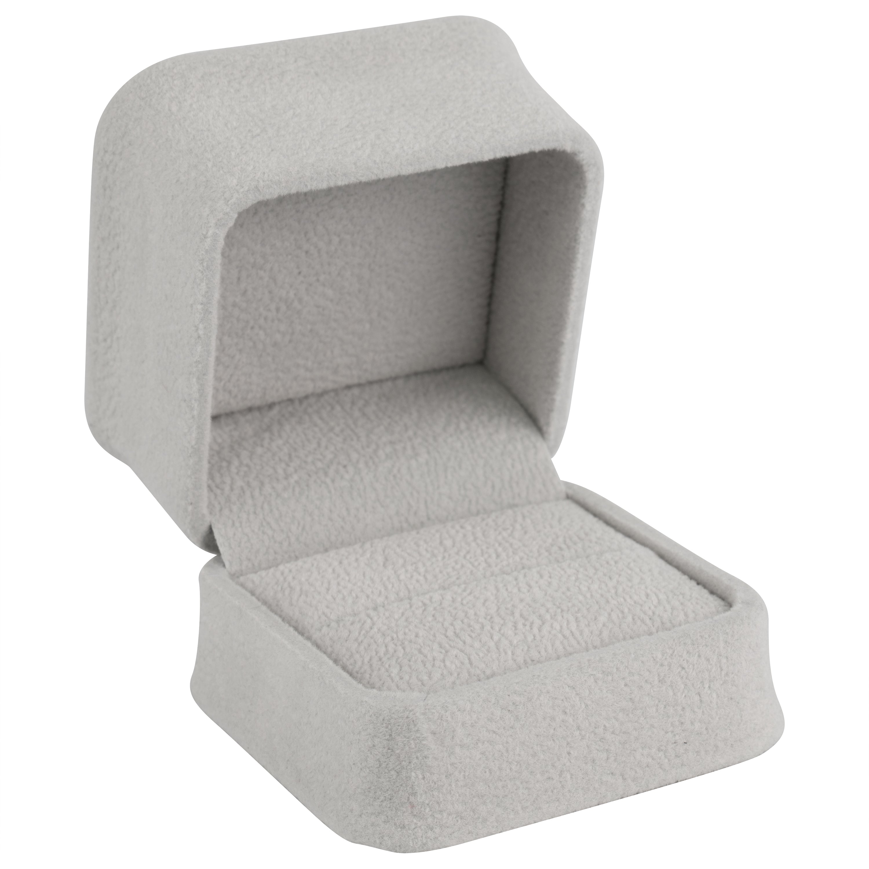 Suede Single Ring Box with Matching Suede Interior