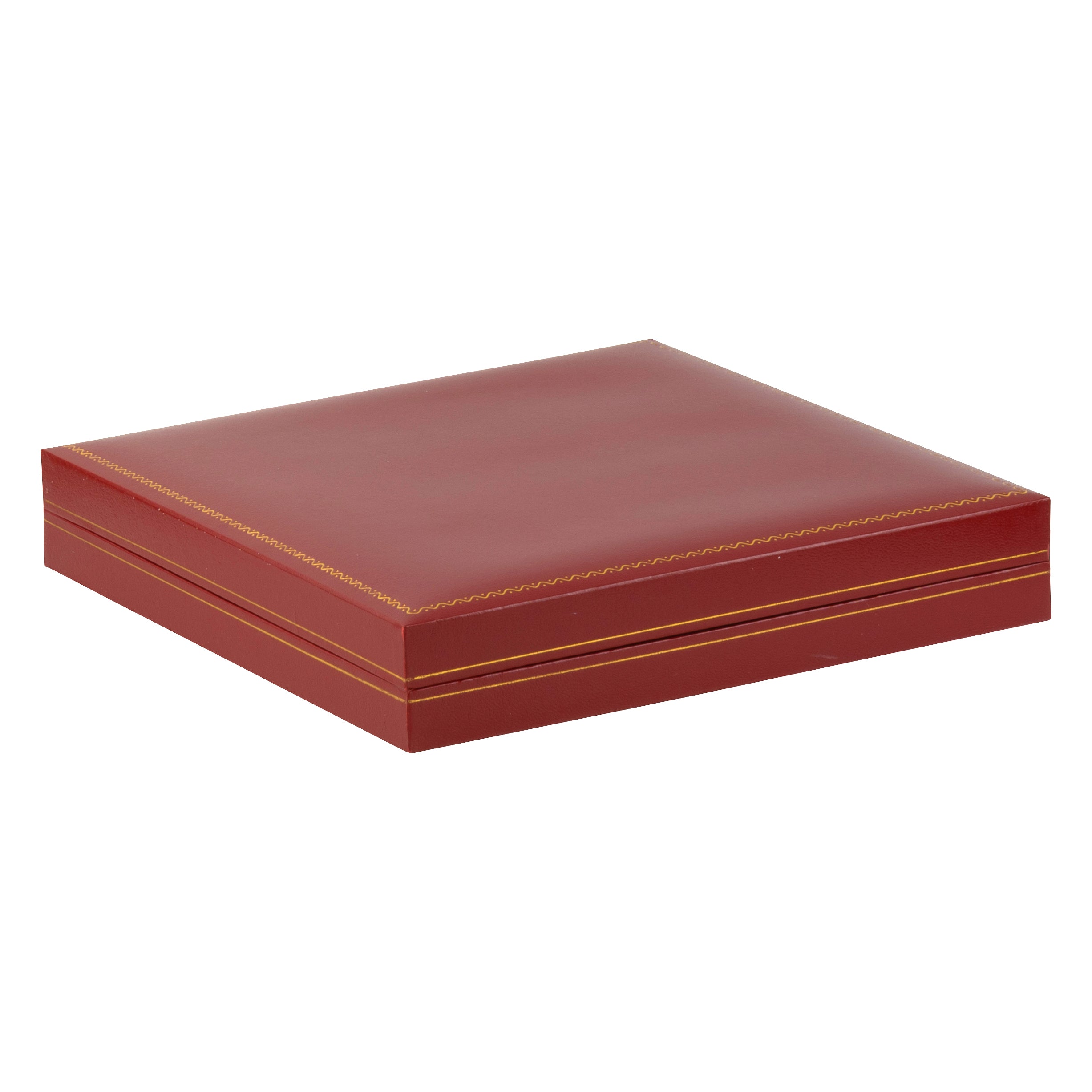 Paper Covered Large Set Box with Gold Accent