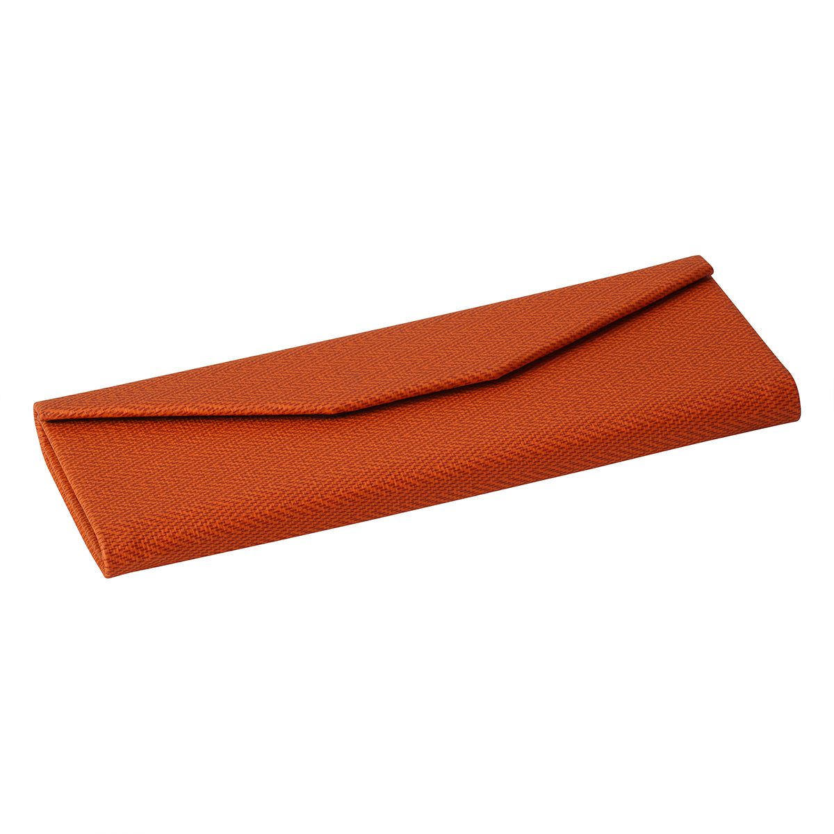 Foldable Triangular Case with Linen Texture