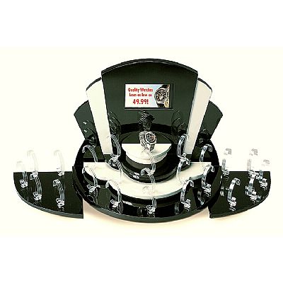24 Watches Display with LCD Backboard