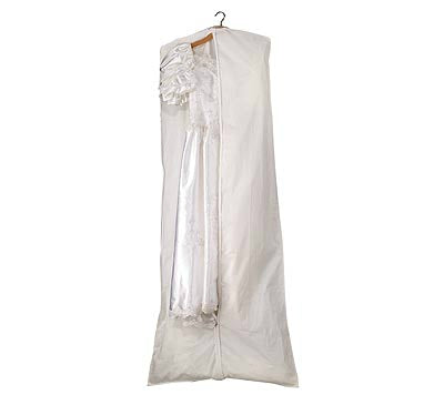 White Bridal Vinyl Zipper Garment Bag White Bridal Vinyl Zipper Garment Bag