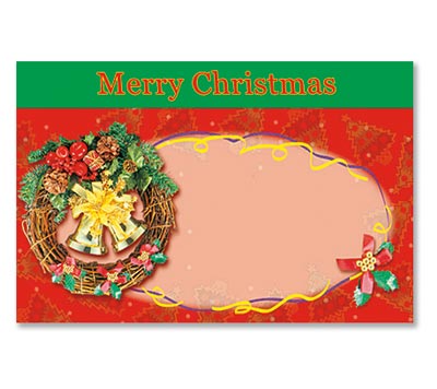 Merry Xmas Ring Gift Tag - 3.5" x 2"