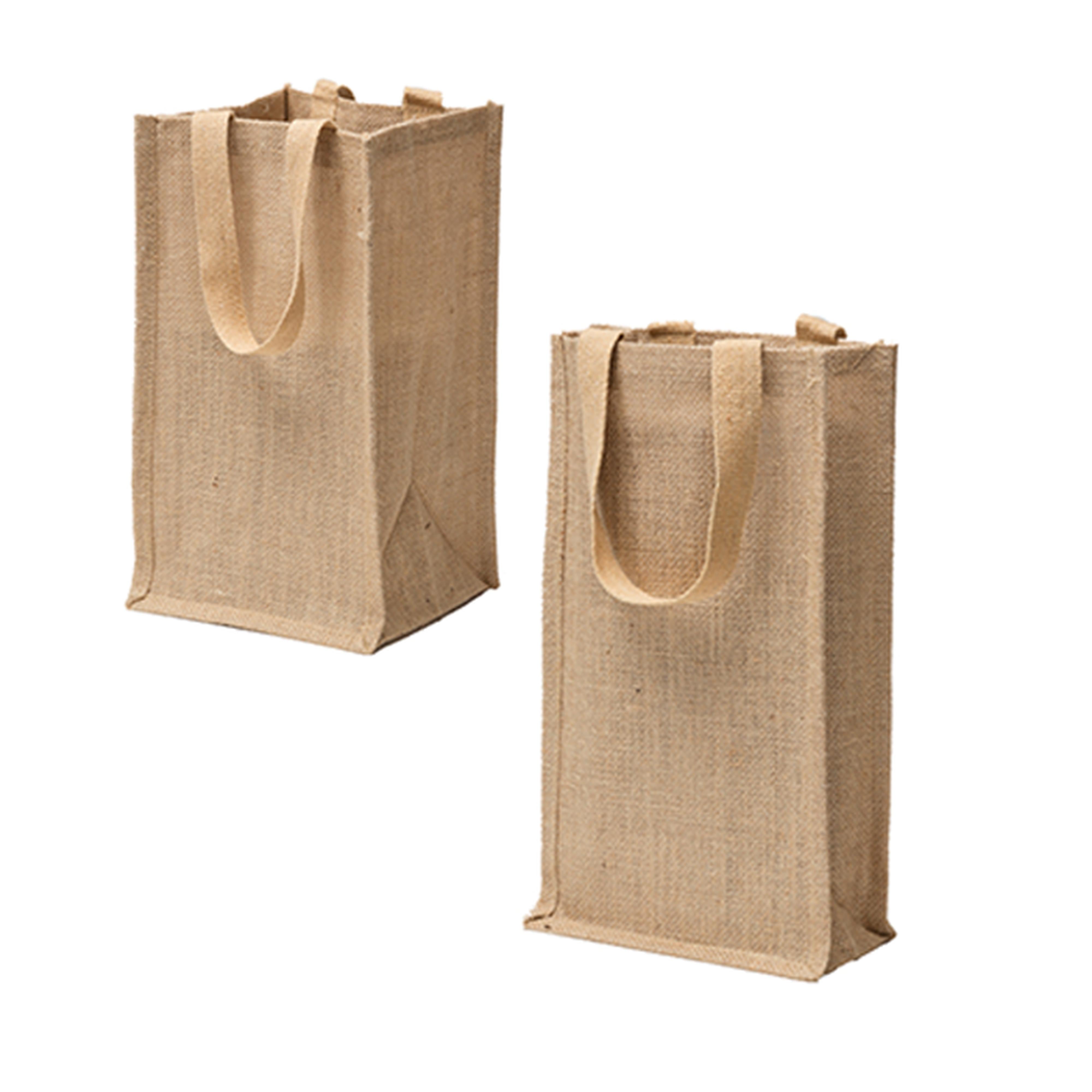 Jute Blend Wine Tote
